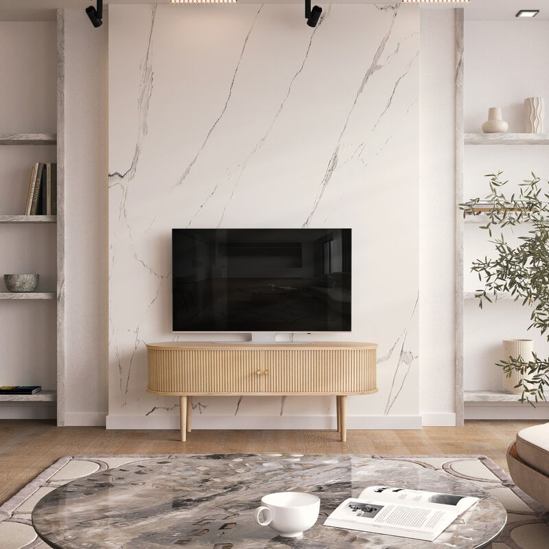 SLIDDO 55 TV Stand with storage.