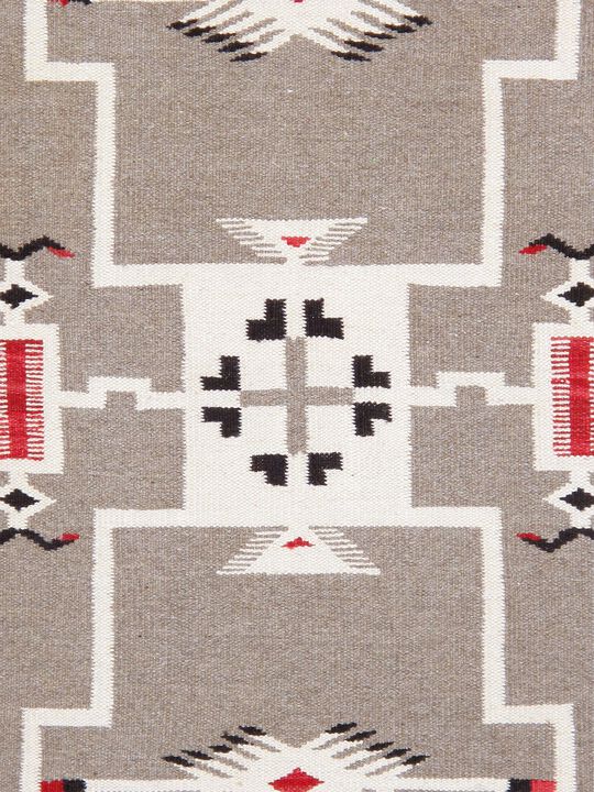 Pasargad Home Tuscany Reversible Wool Mocha Area Rug- 5' 1'' X 6' 9''