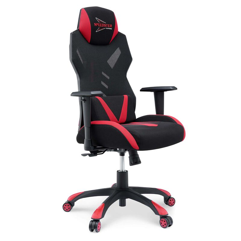 Modway Furniture - Speedster Mesh Gaming Computer Chair Black Red