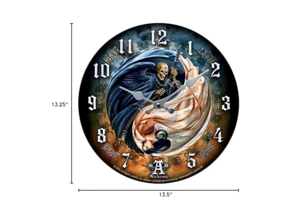 Pacific Giftware Versus Doctrinus Plate Wall Clock 5 Inch Home Decor