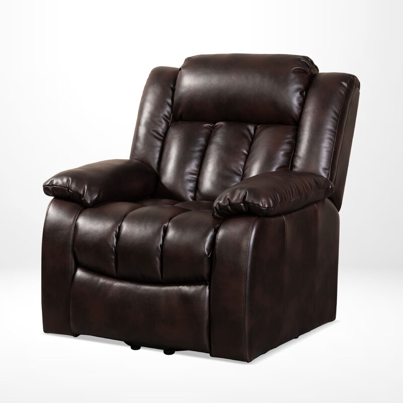Lift Chair Recliners, Electric Power Recliner Chair Sofa for Elderly, (Common, Red Brown)