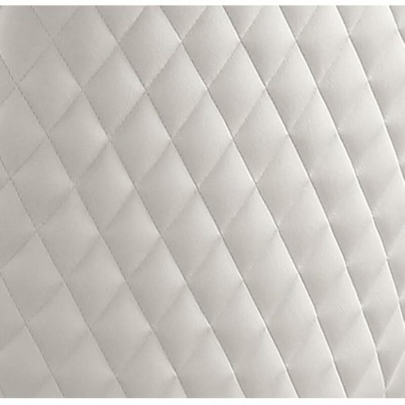 Cream velvet fabric side chairs - Set of 2