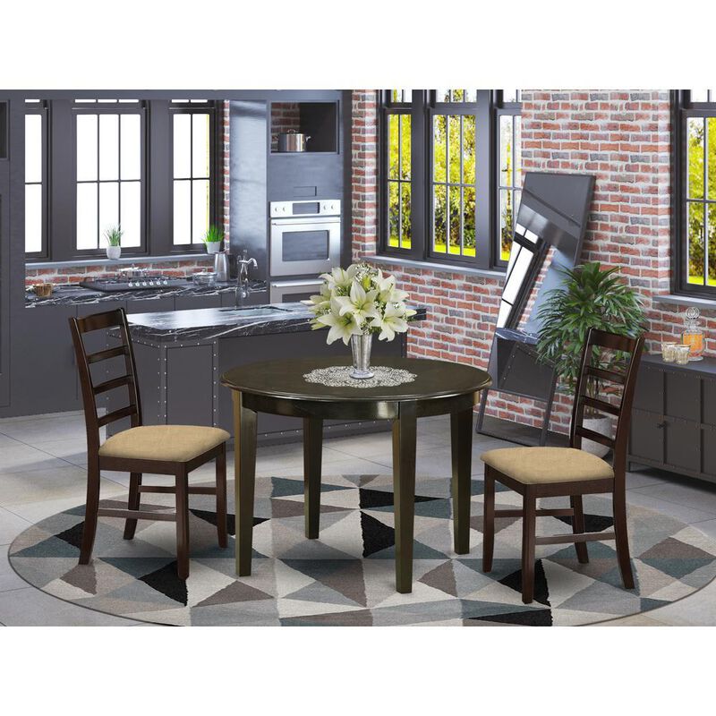 3 Pc small Kitchen Table set-small Kitchen Table and 2 Dinette Chairs