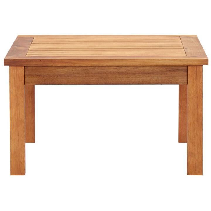 vidaXL Garden Coffee Table 23.6"x23.6"x14.2" Solid Acacia Wood