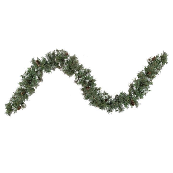 9' x 10" Snow Valley Pine Artificial Christmas Garland  Unlit
