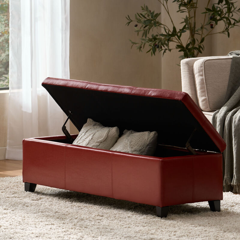 Merax Merax PU Leather Home Storage Ottoman image number 1