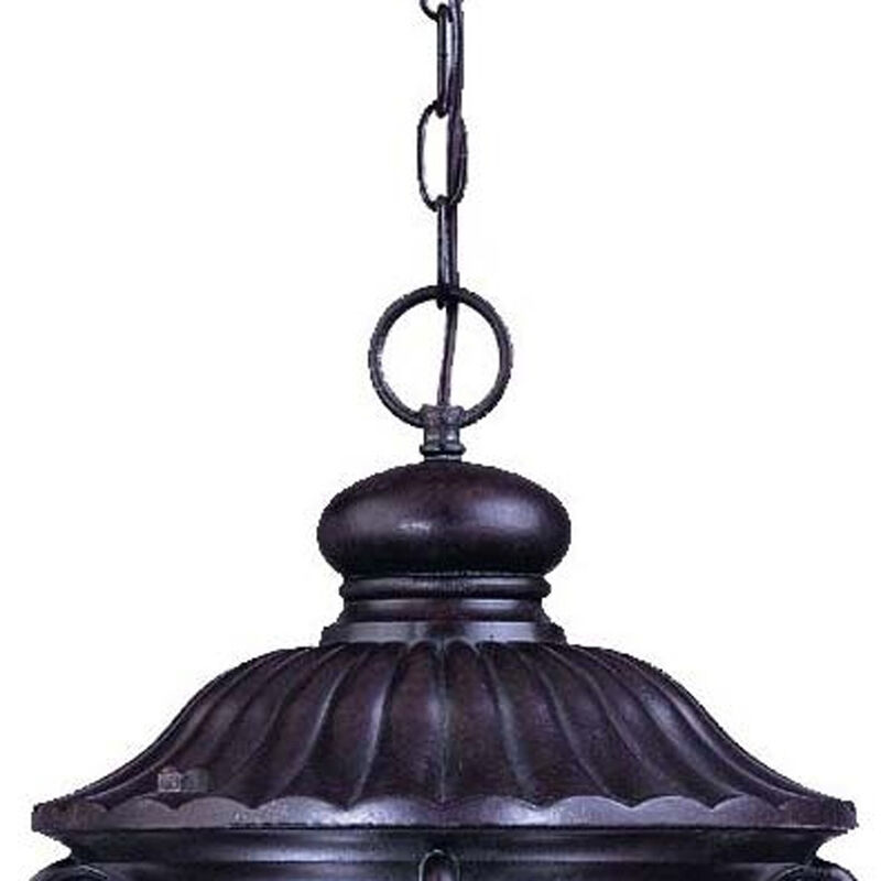 Hivvago Naples 3-Light Marbelized Mahogany Hanging Light