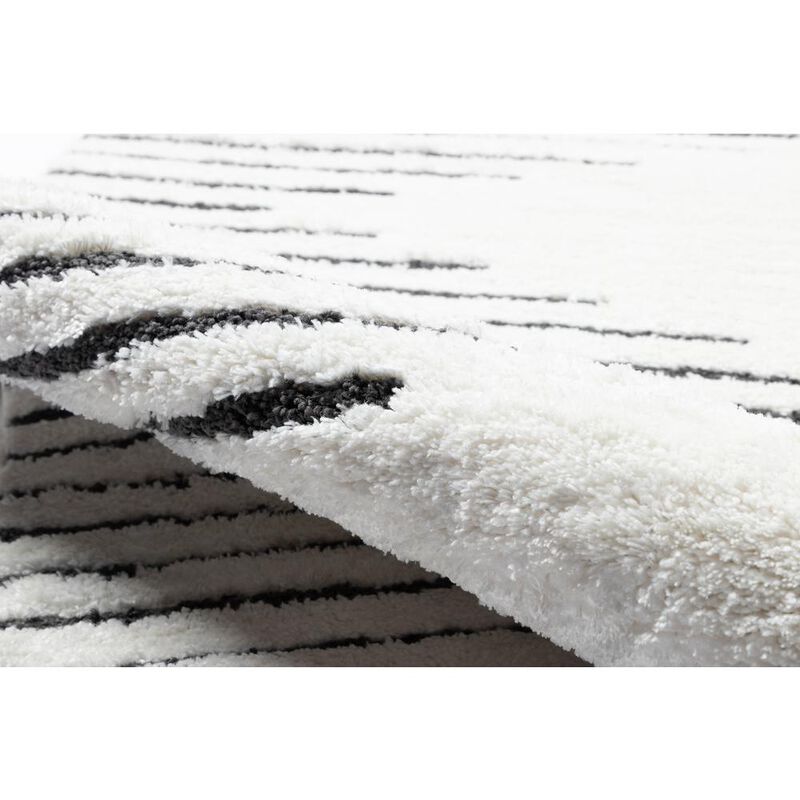 Novogratz Modern Rectangle Area Rug, Ivory, 3'3 X 5'