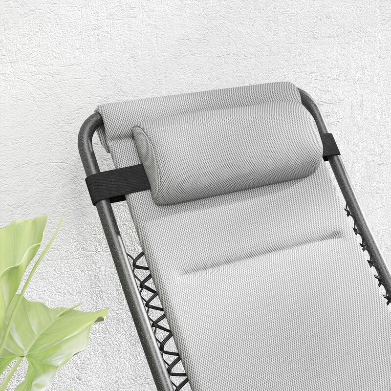 Hivvago 2-Piece Zero Gravity Reclining Patio Chair Set image number 7