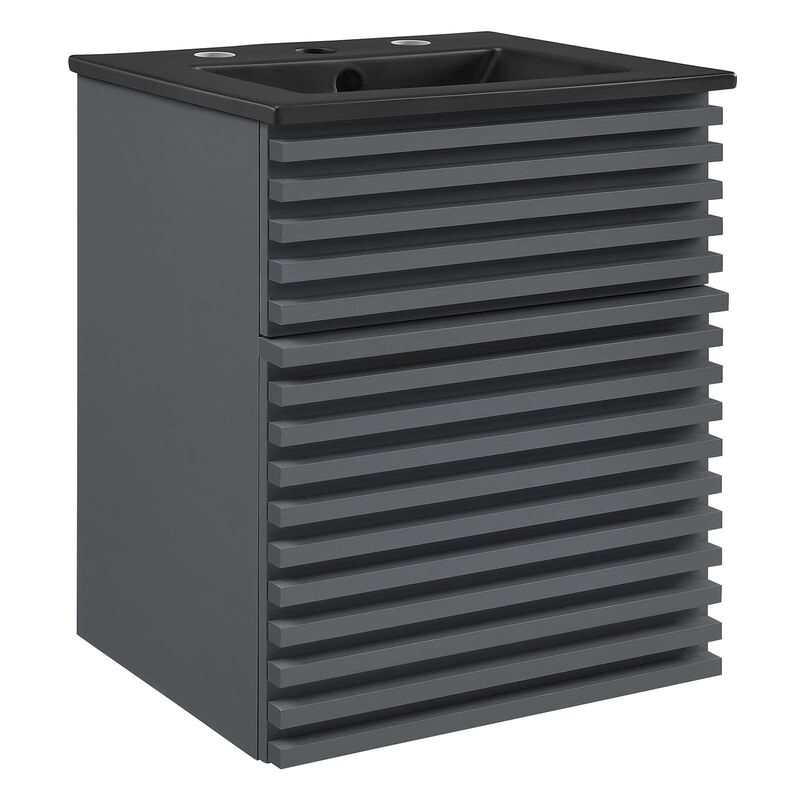 Render 18" Wall-Mount Bathroom Vanity image number 0
