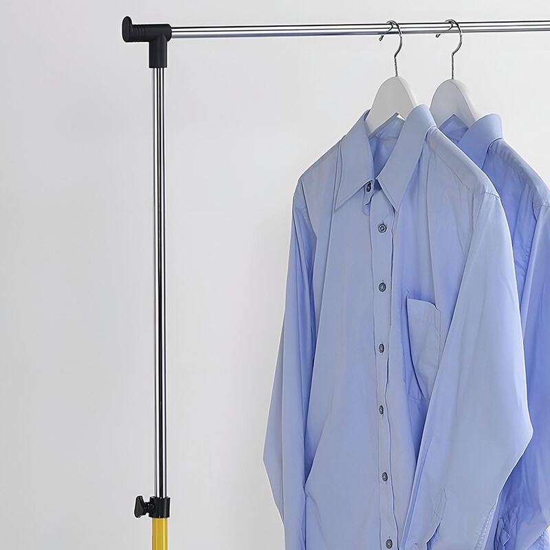 Kings Brand Furniture Standard Rod Clothing Garment Rack, Rolling Clothes Organizer on Wheels for Hanging Clothes