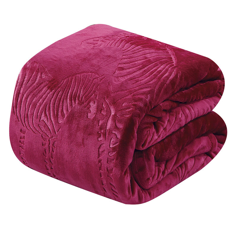 Zebra Print Microplush Best Quality Super Premium Fuzzy Soft Plush All Season Blanket