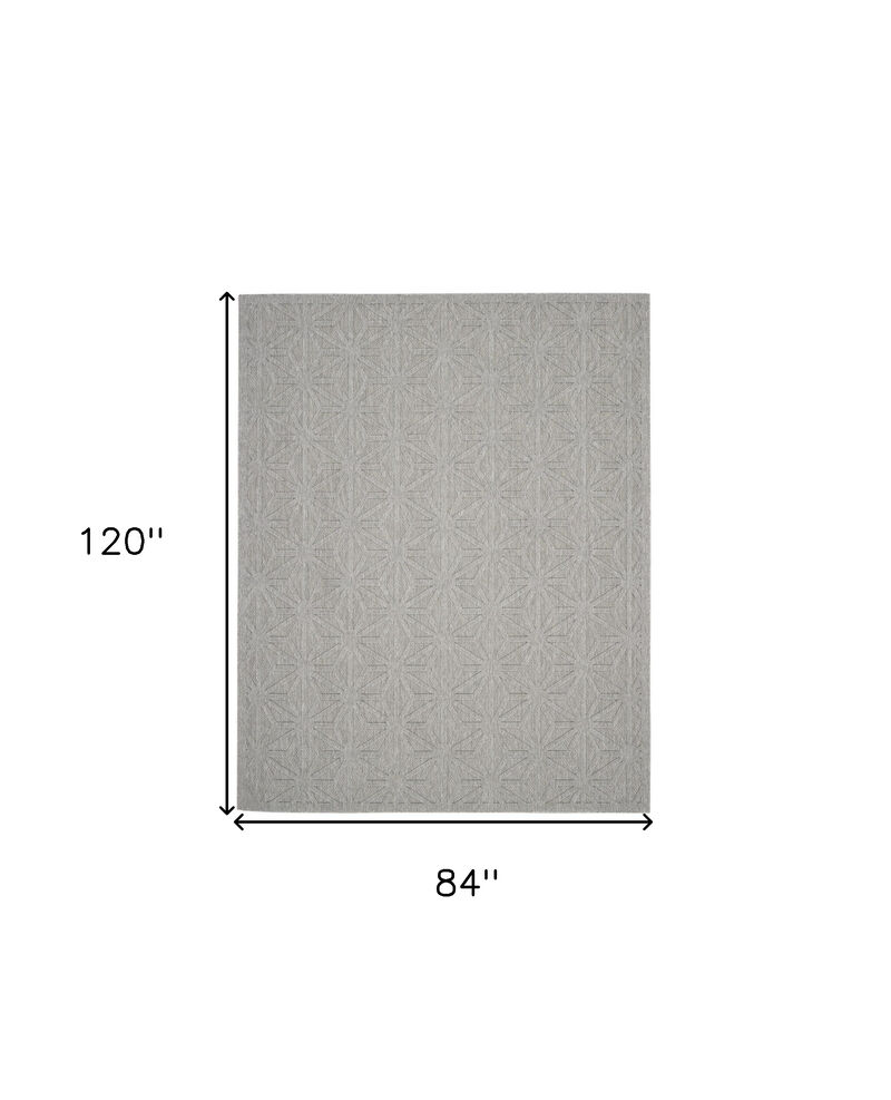 HomeRoots Geometric Indoor Outdoor Area Rug image number 6