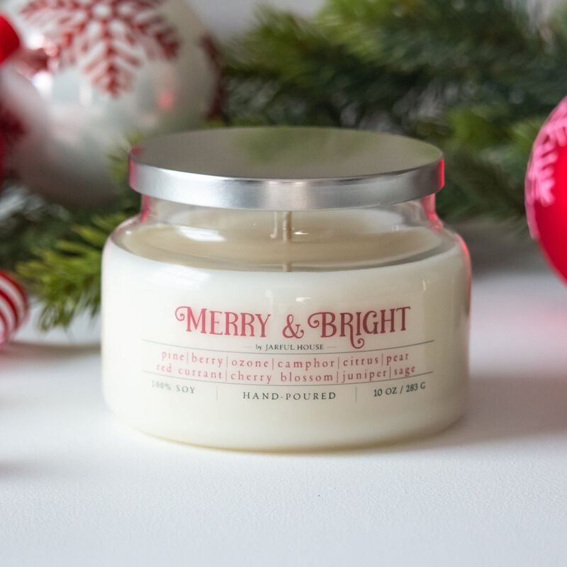 Merry & Bright Soy Candle – 10 oz