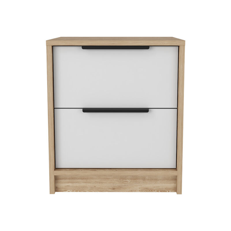 Nightstand Cervants, Bedroom, White / Pine