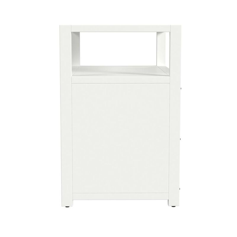 Butler Specialty Company Lark 2 Drawer Wide Nightstand, White