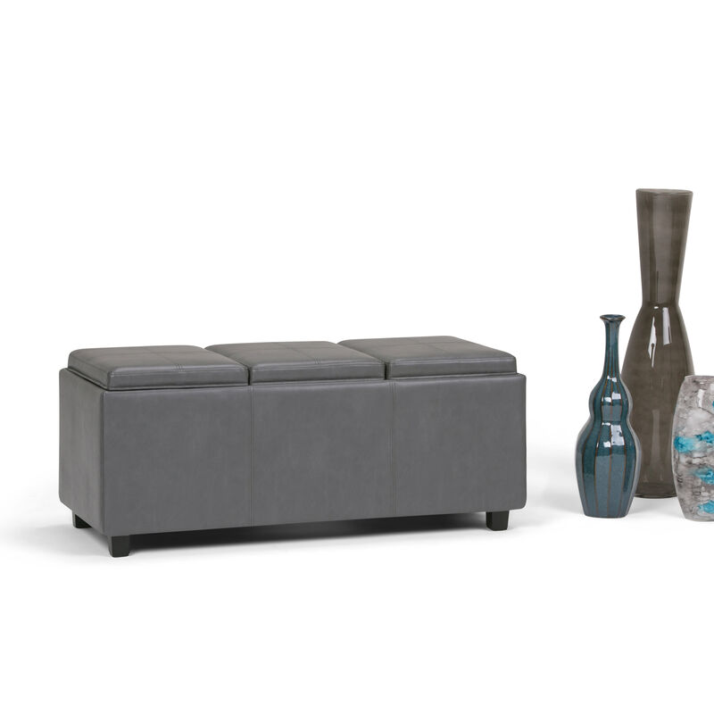 Simpli Home Avalon Storage Ottoman image number 1