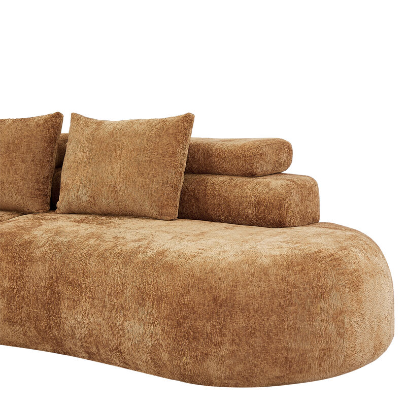 Paffur Curved Sectional Sofa image number 6