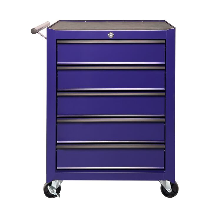 ELEMENT ACE Rolling 5-Drawer Metal Tool Chest with Ball Bearing Slides, Storage Organizer with Casters for Garages & Workspaces