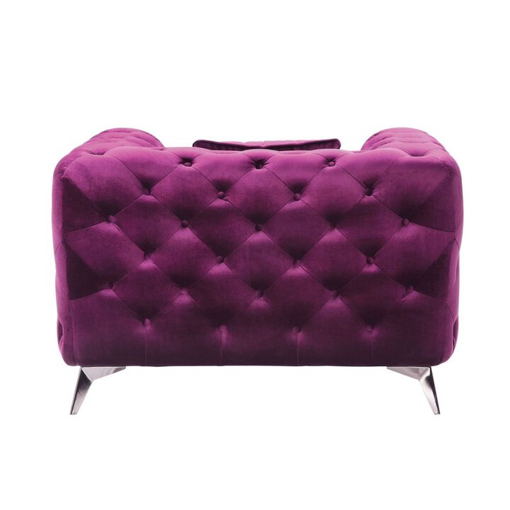 Atronia Chair, Purple Fabric