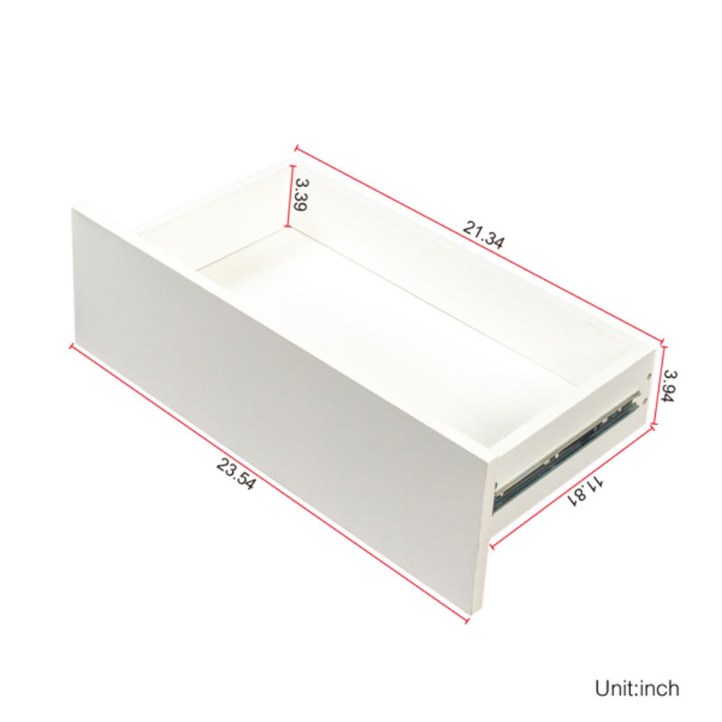 Modern Bedside Table with RGB LED Lights – Double Side Cabinet