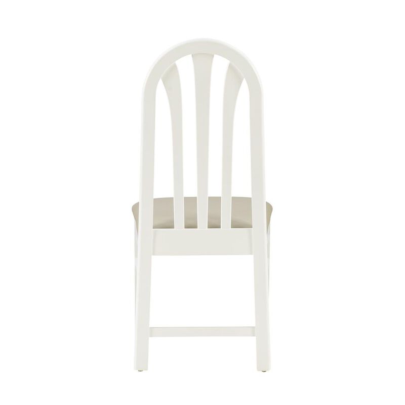 Linon Jesper White Chair Uph Seat