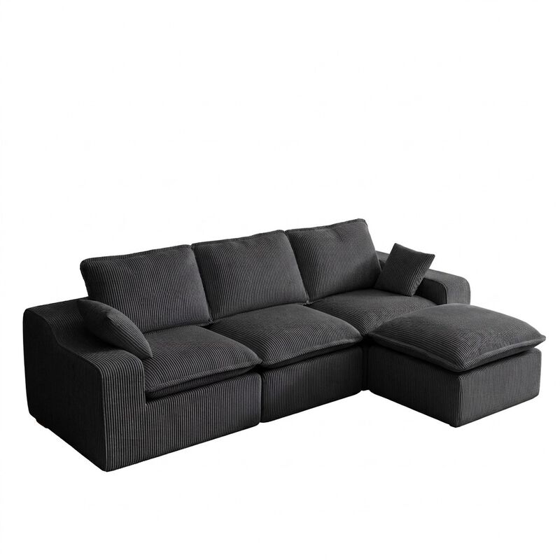 107" L-Shaped Modular Sectional Sofa image number 0