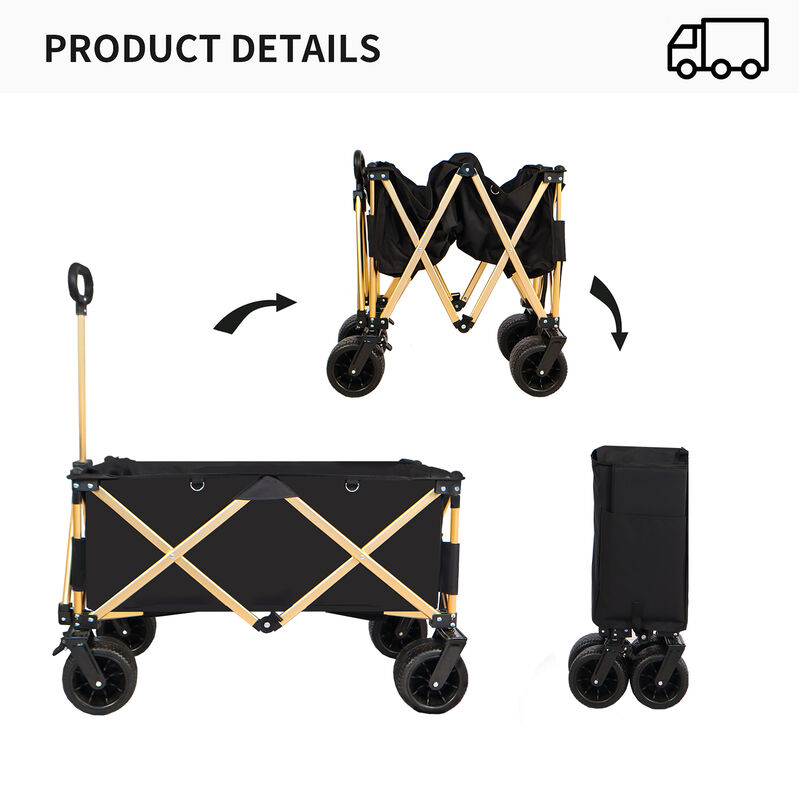 Streamdale Heavy-Duty Folding Wagon: Compact, Durable, All-Terrain