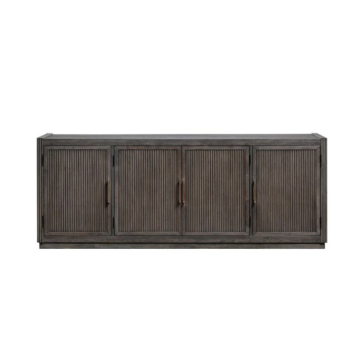 Liberty Furniture Modern Edge 77 Inch TV Console for Living Room  - Caffe
