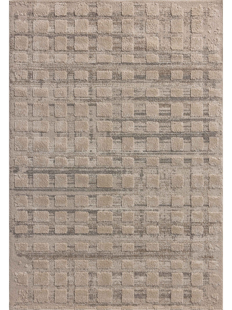Monty MOT06 Pebble/Beige 7'10" x 10' Rug by Amber Lewis x Loloi