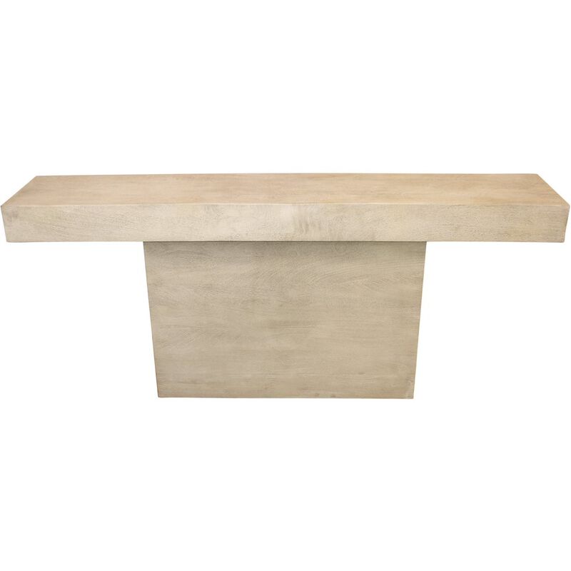 Flagstaff Console Table in Stone Natural image number 5