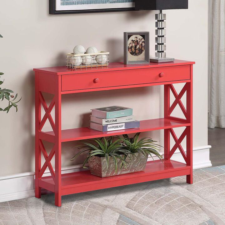 Convience Concept, Inc. Oxford 1 Drawer Console Table with Shelves