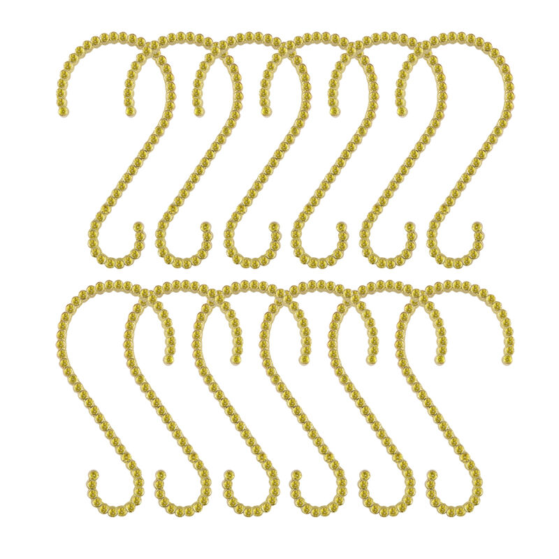 Utopia Alley Rust-Proof Zinc Decorative Shower Curtain Hooks, Smooth Glide S-Hooks- Set of 12 image number 3