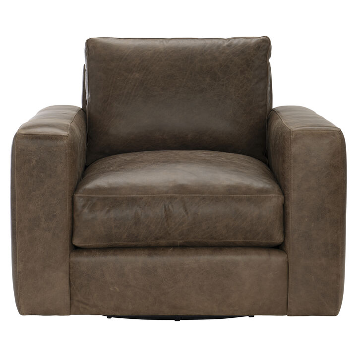 Dawkins Leather Swivel Chair