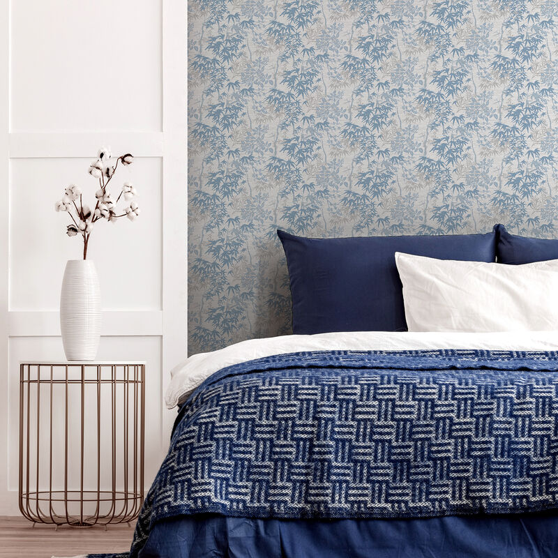 Elinore Blue Bamboo Trail Wallpaper image number 1
