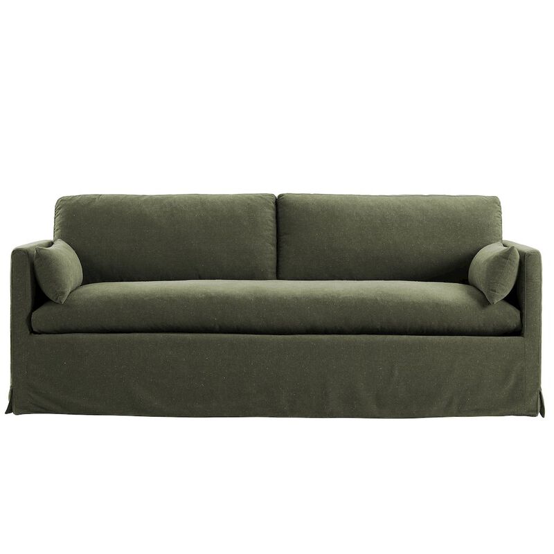 Wellfleet 85" Slipcovered Fabric Sofa image number 5