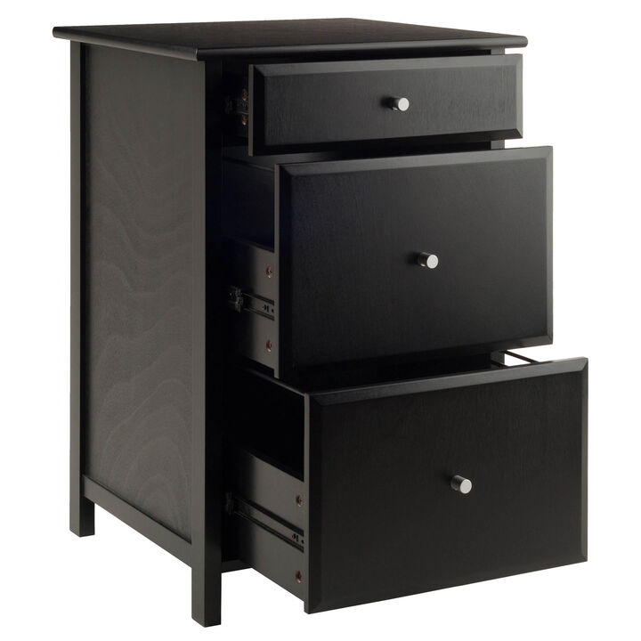 Delta Home Office File Cabinet, Black