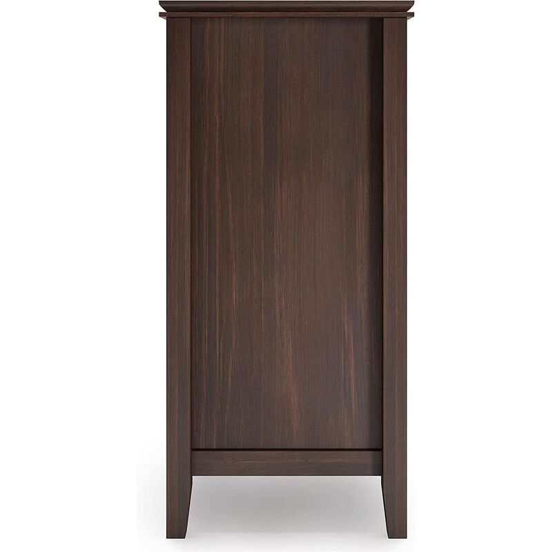 ShipItFurniture Chestnut Brown Contemporary Sideboard With Glass Doors image number 5