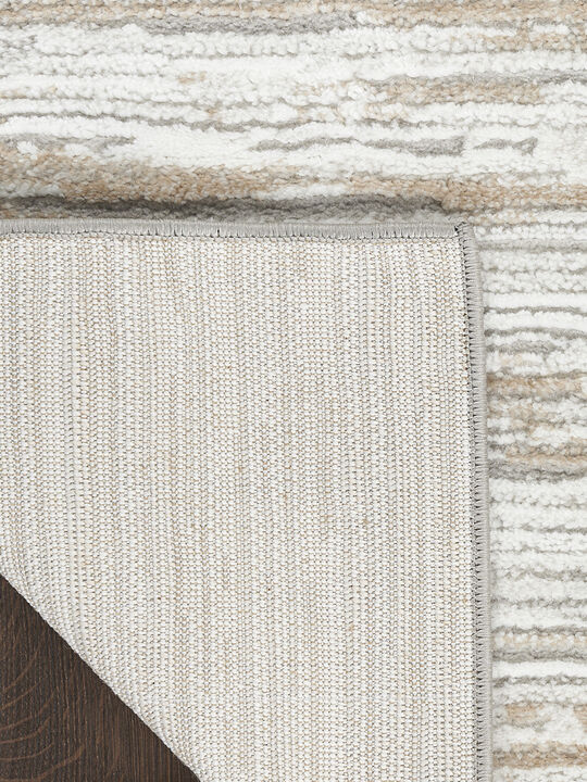 Dew DEW01 Silver/Beige 7'10" x 9'10" Rug