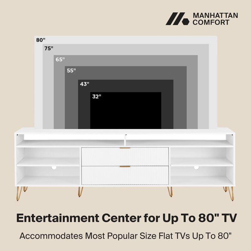Dumbo Large TV Stand in White