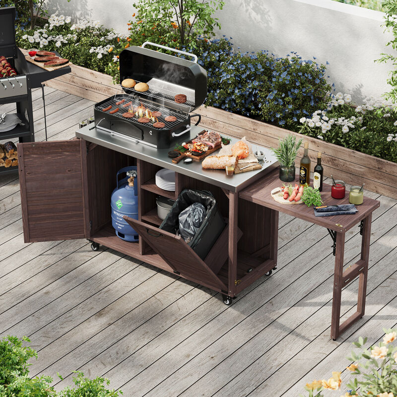 Large Outdoor Kitchen Island image number 3