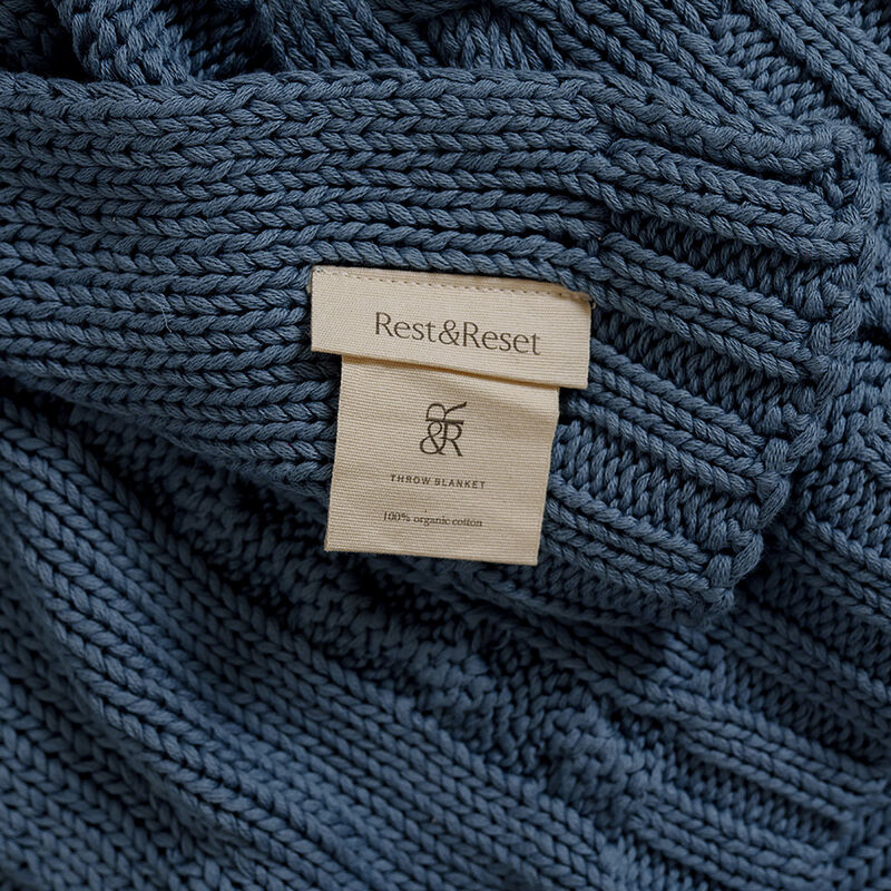 Drift Organic Cotton Throw Blanket image number 1