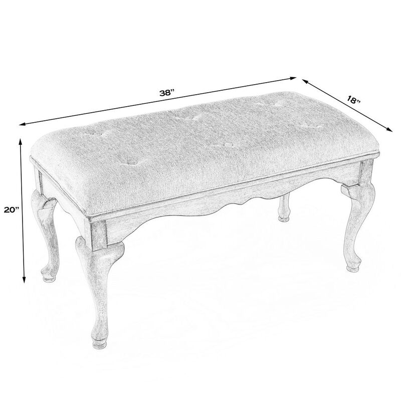 Butler Specialty Grace Wooden 38"W Bench image number 8
