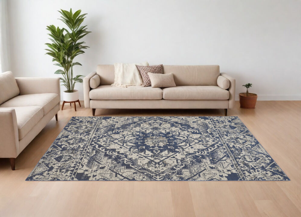 HomeRoots Oriental Power Loom Area Rug