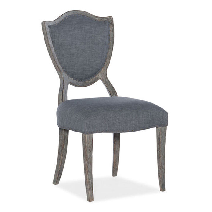 Beaumont Shield-back Side Chair in Grey