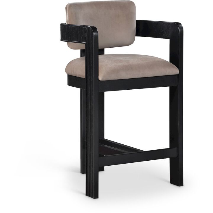 Meridian Furniture Sacha Velvet Stool