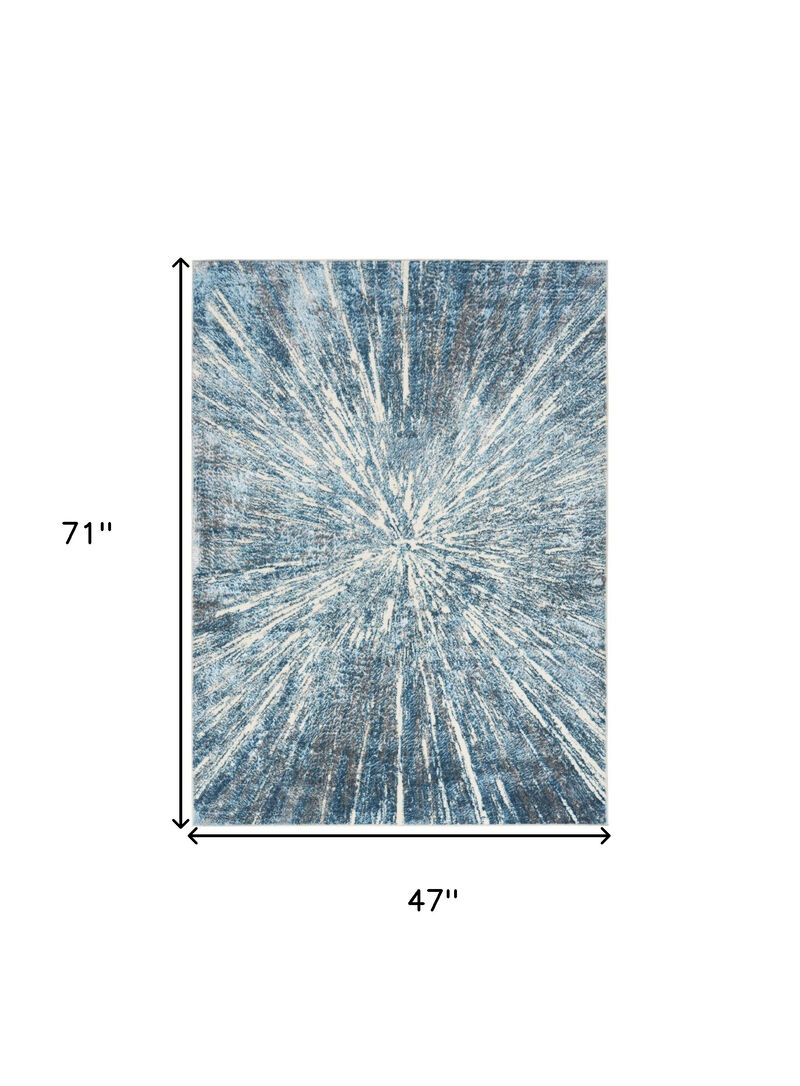 HomeRoots Abstract Area Rug image number 2