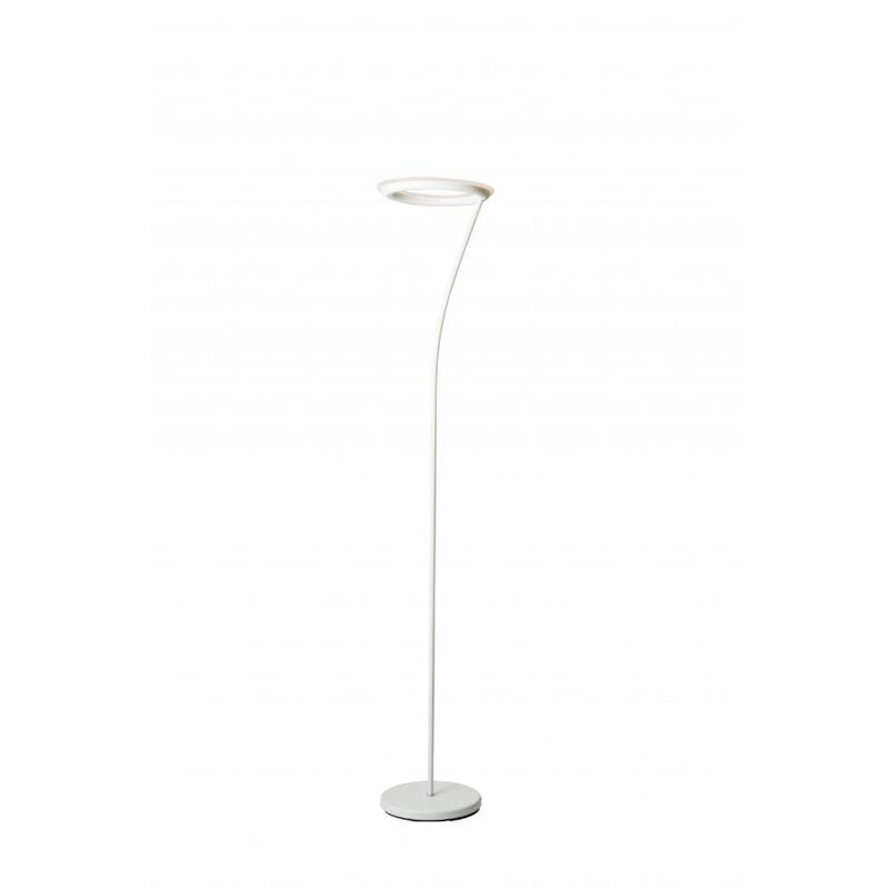 Hivvago 73" White LED Torchiere Floor Lamp With White