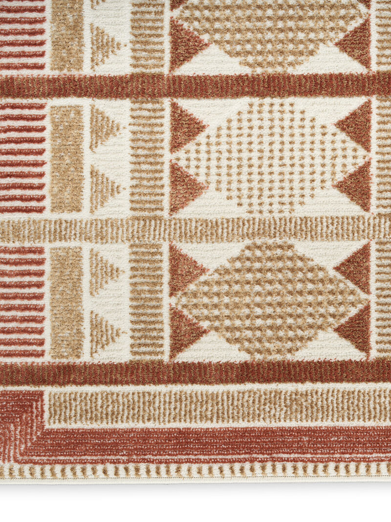 Nordic NRC06 Rust 4' x 6' Rug