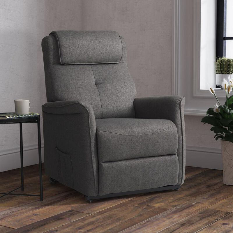 CorLiving Power Lift Recliner Medium Grey